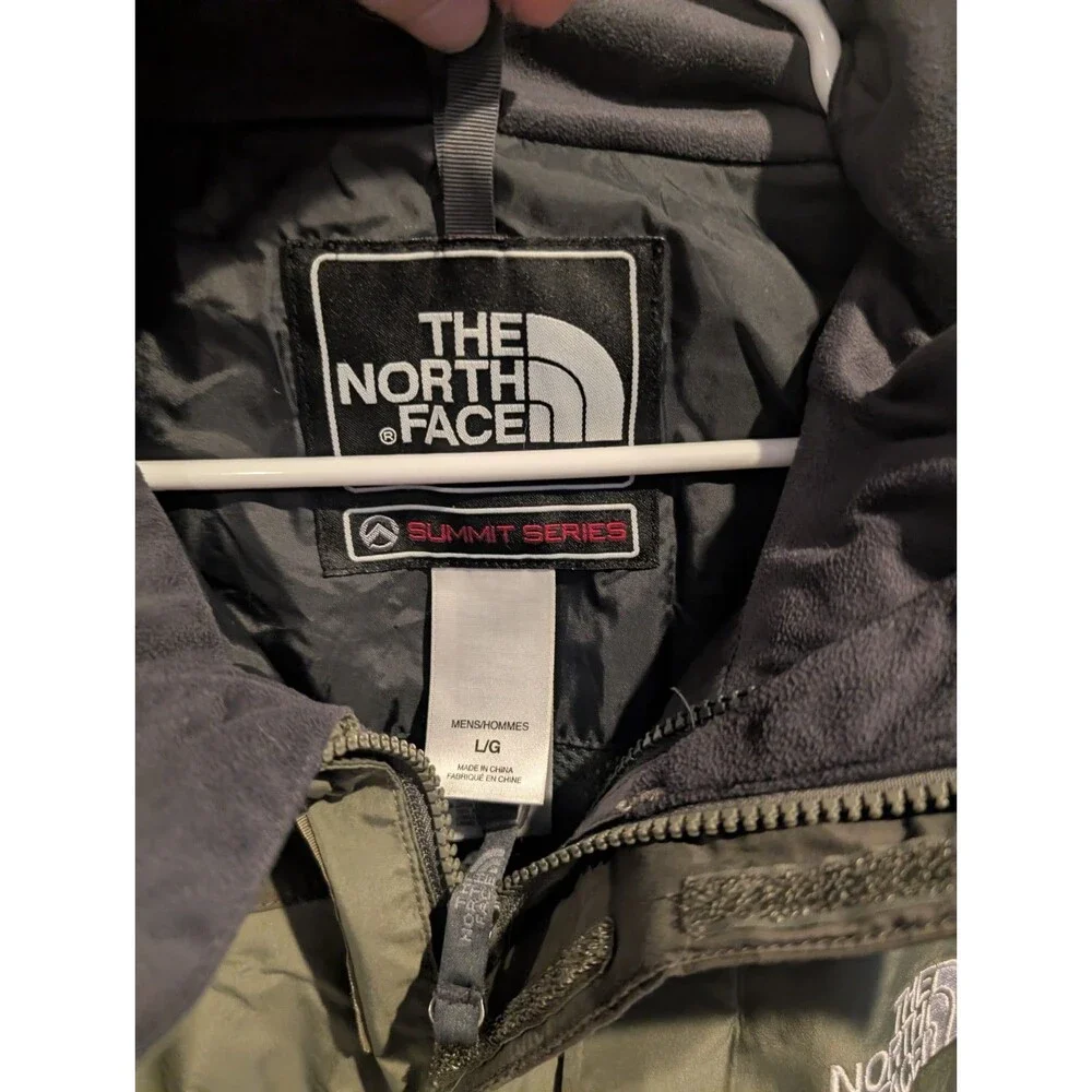 The North Face Mens L Summit Series Gore-Tex XCR Jacket Green Black Waterproof